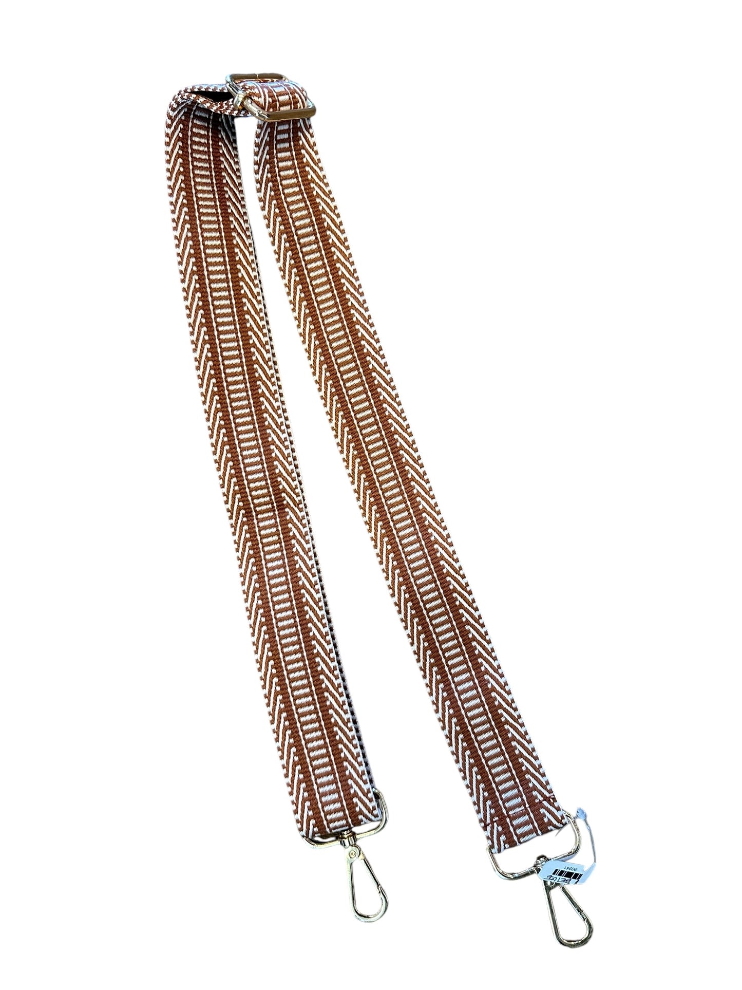 Adjustable Printed Strap in Caramel