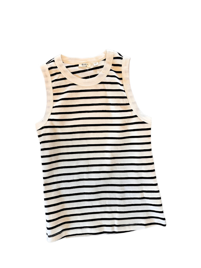 Spring Stripe Tank Top in black/white by Dylan