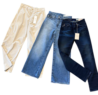 Fiona High Rise Barrel Jeans in pumice by AG