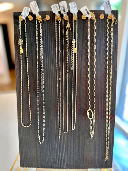 Charm Bar- Pill Chain Necklace Chain in gold by Farrah B