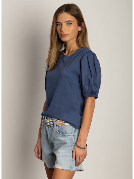 Cate Top in indigo by Dylan