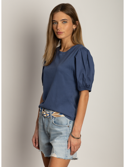 Cate Top in indigo by Dylan