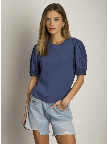 Cate Top in indigo by Dylan