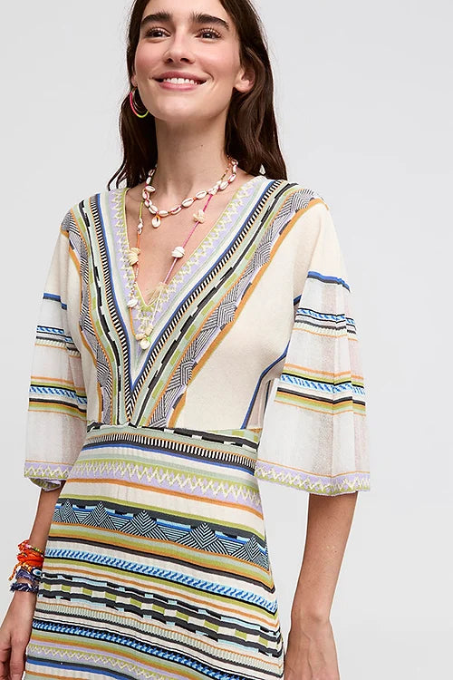 Andros Multi Sweater Dress in malva by Aldo Martins