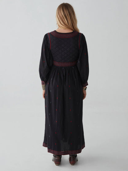 Dalida Maxi Dress in Black by Maison Hotel