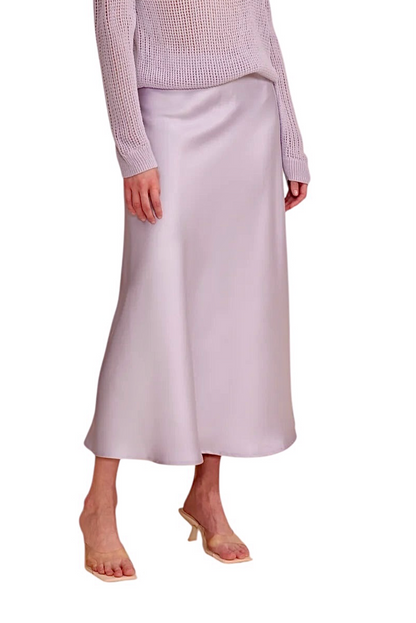 Fitz Midi Skirt in Lavender by Lucy Paris