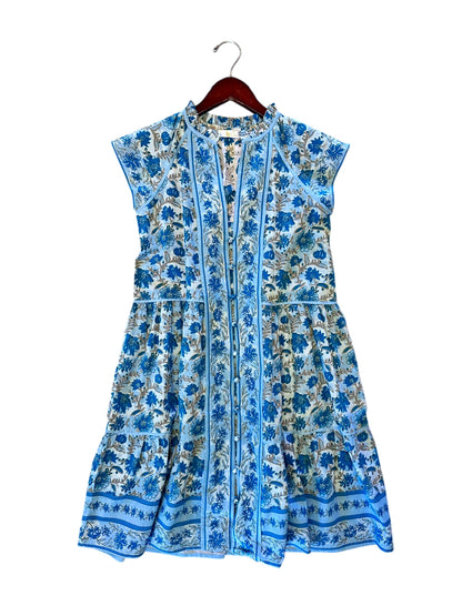 Stella Printed Dress in capri blue by Bindu