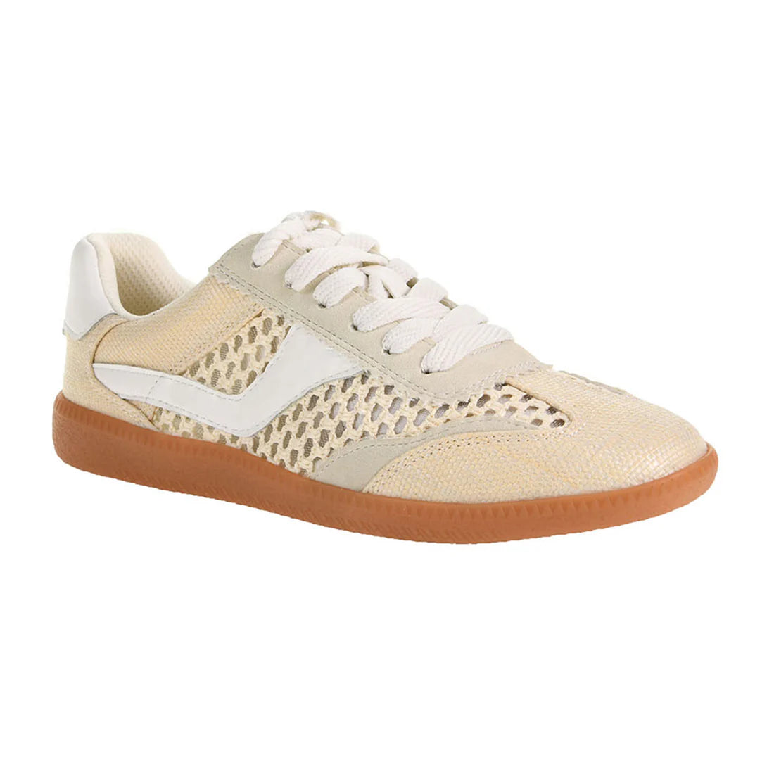 Tropics Raffia Sneaker in ivory by Dirty Laundry