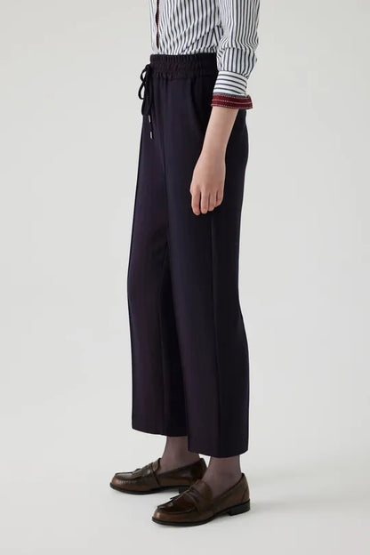 Aurelia Pants in claret dark blue by Exquise