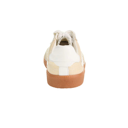 Tropics Raffia Sneaker in ivory by Dirty Laundry