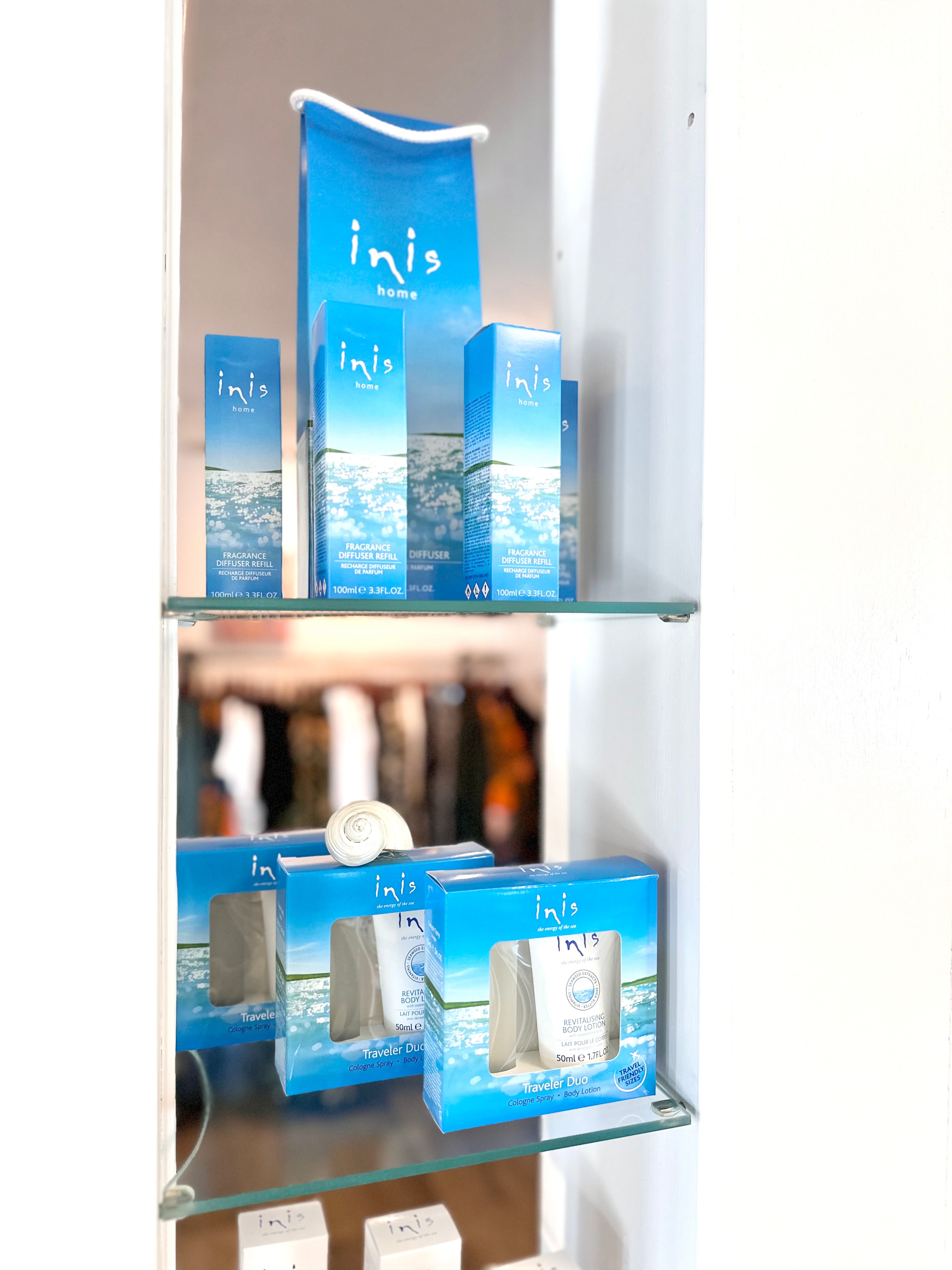 Inis cologne and shops revitalizing body lotion