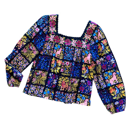 Opening Day Blouse in Stained Glass by Printfresh