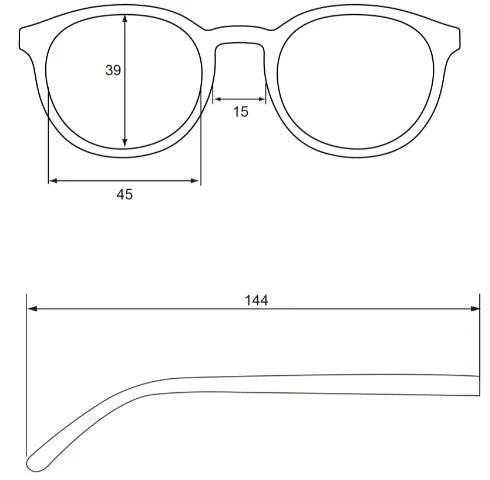 Fulton Reading Glasses: Brown / +1.50