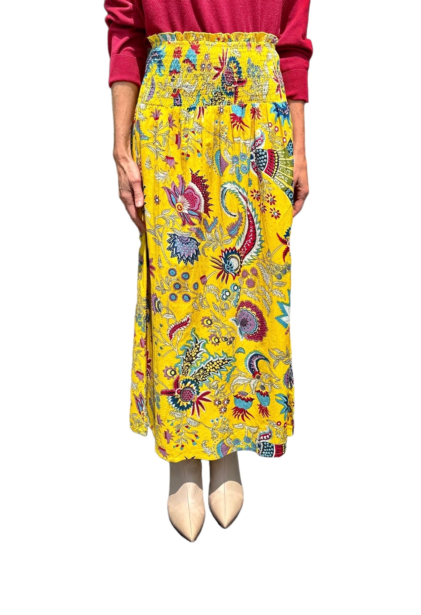 TRUNK SHOW- Paris Maxi Skirt in golden garden by Fitzroy & Willa