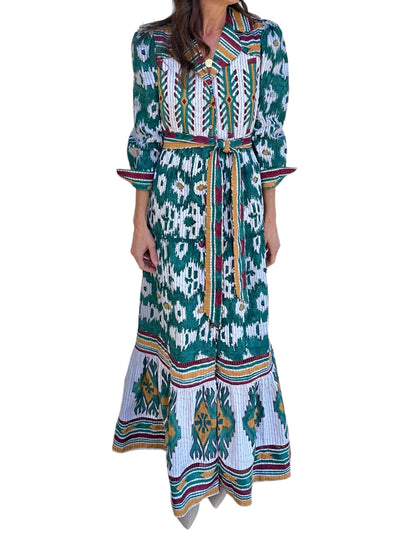 Junia Tiered Maxi Dress in multi by Ash & Eden