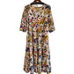 Love 3/4 Sleeve Floral Maxi Dress in multi by Dress Addict