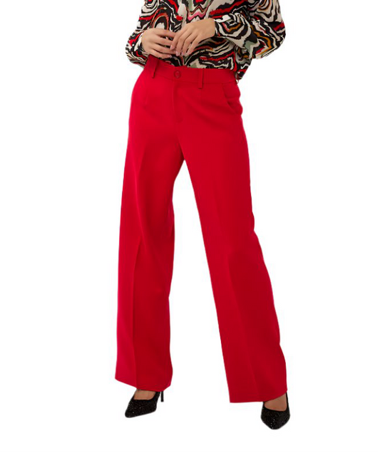 Wide Trousers in red by Esqualo