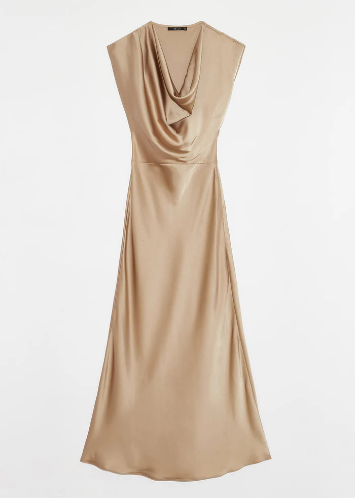 Dahlia Slip Dress in mink by Deluc