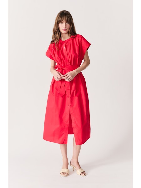 Cancela Dress in red by Deluc