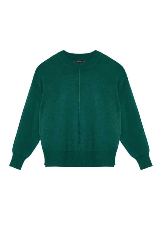 Dan Sweater in green by Deluc