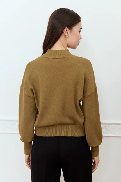 Steely Sweater in khaki by Deluc