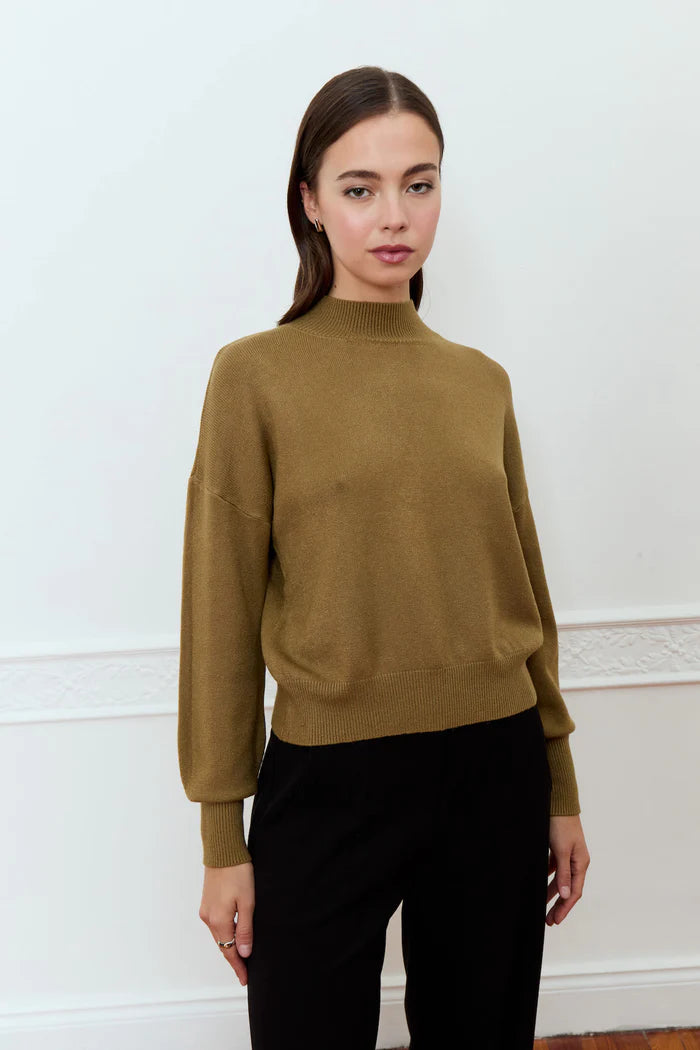 Steely Sweater in khaki by Deluc