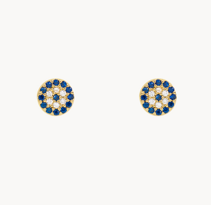 Evil Eye Studs in gold by Secretbox