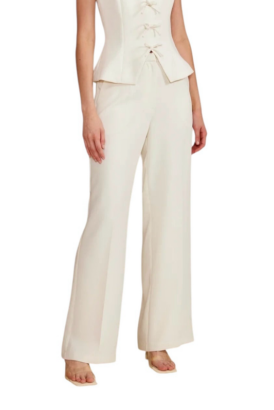 Valli Pants in Ivory by Lucy Paris