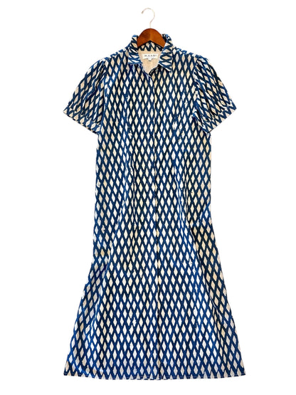 Kris India Resist Dress in blue by Beau & Ro