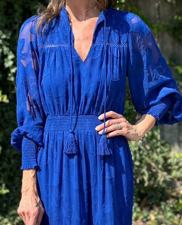 Nora Maxi Dress in cobalt blue by Allison