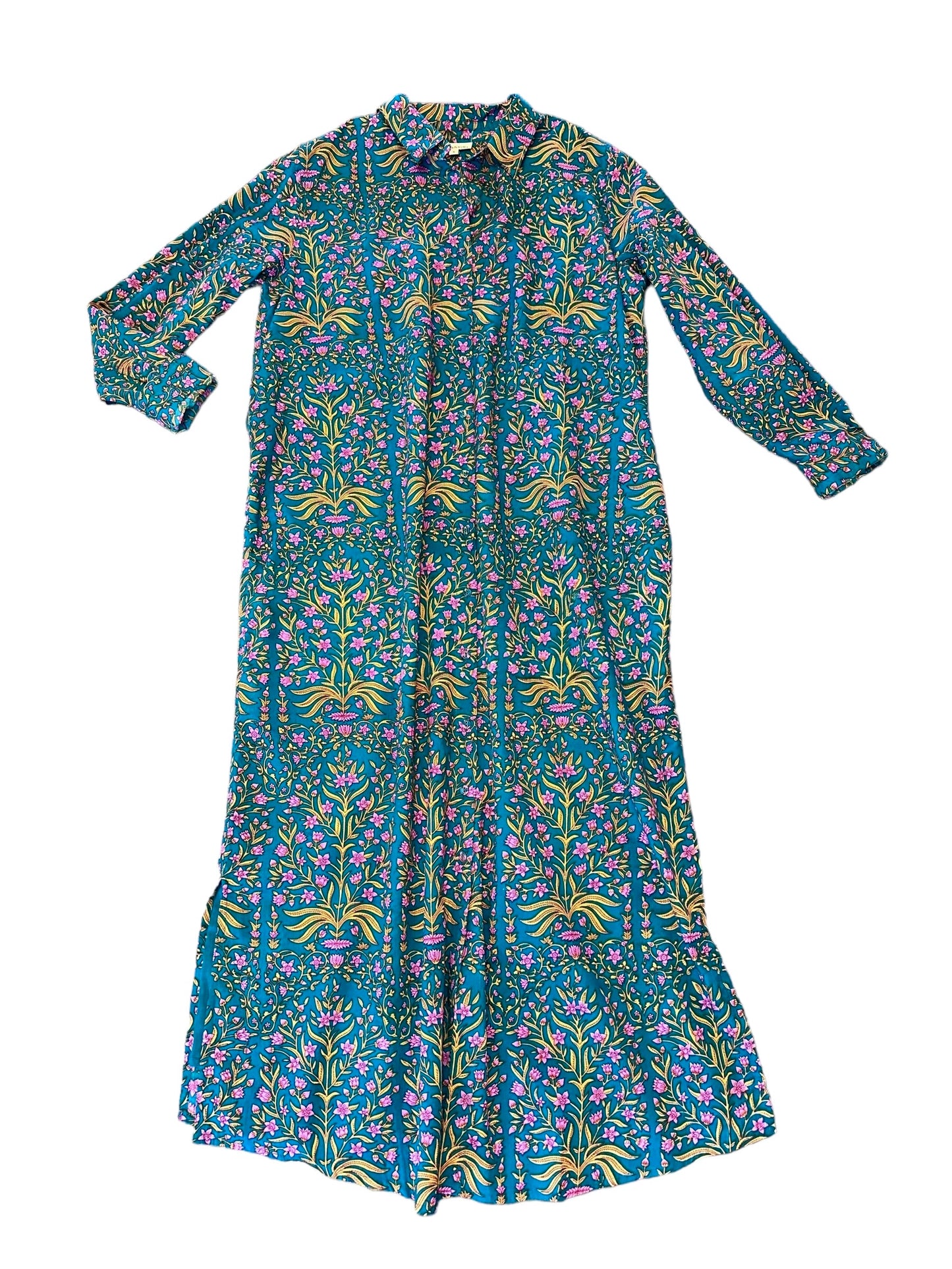 Russell Shirt Dress in lotus teal by Fitzroy & Willa