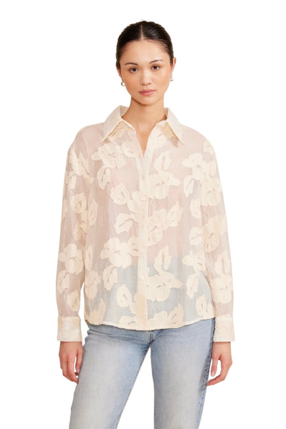 Deena Button Down in Ivory by Lucy Paris