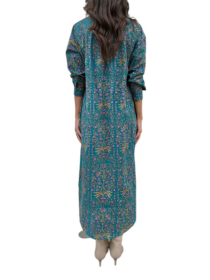 Russell Shirt Dress in lotus teal by Fitzroy & Willa