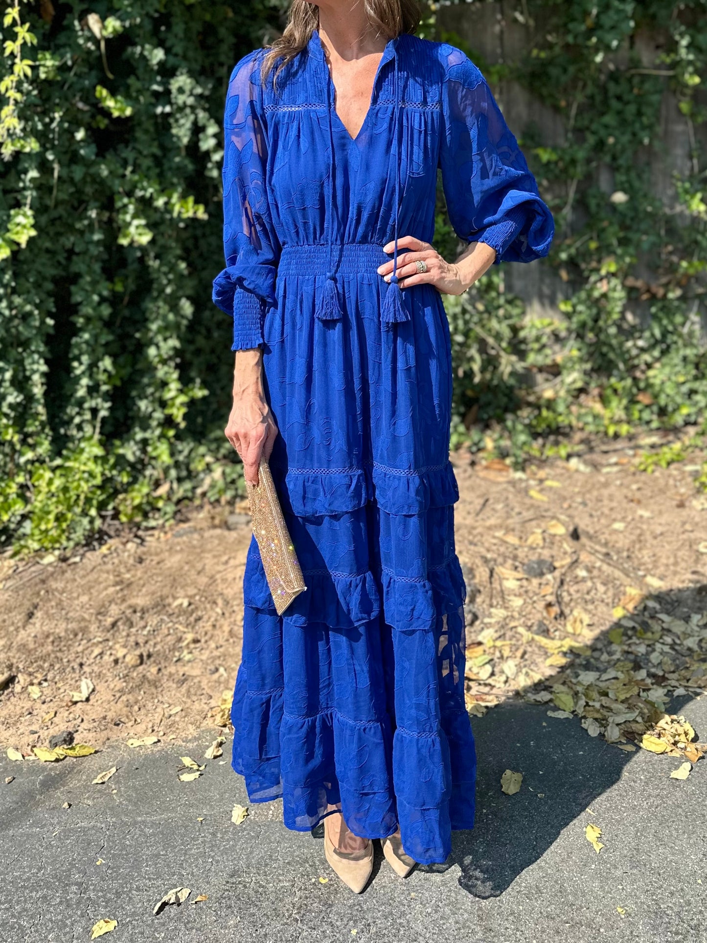 Nora Maxi Dress in cobalt blue by Allison