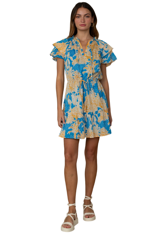 Tinsley Dress in tropical toile by Olivia James