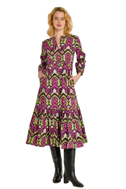 Lydia Dress in Aztec by Elizabeth James