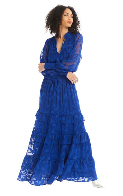 Nora Maxi Dress in cobalt blue by Allison