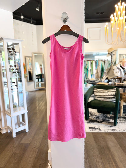 Laguna Beach Tank Dress in hot pink by Luna Luz