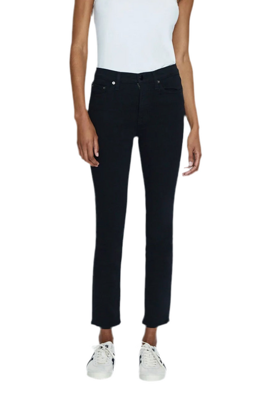 Madi High Rise Modern Slim Jean in noir by Pistola