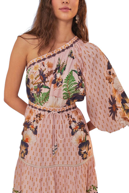 The Dream Garden Maxi Dress in pink by Farm Rio