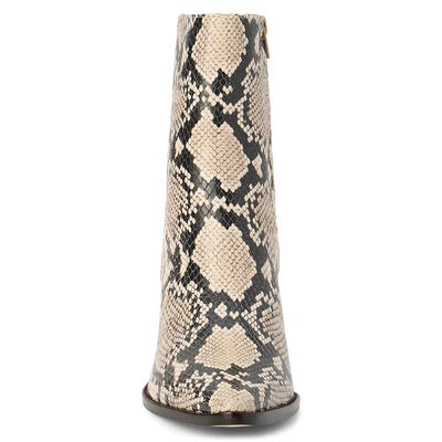 Caty Bootie in neutral snake by Matisse