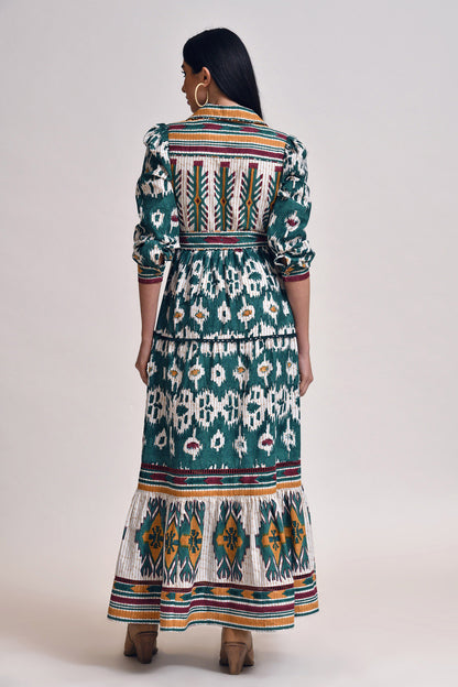 Junia Tiered Maxi Dress in multi by Ash & Eden