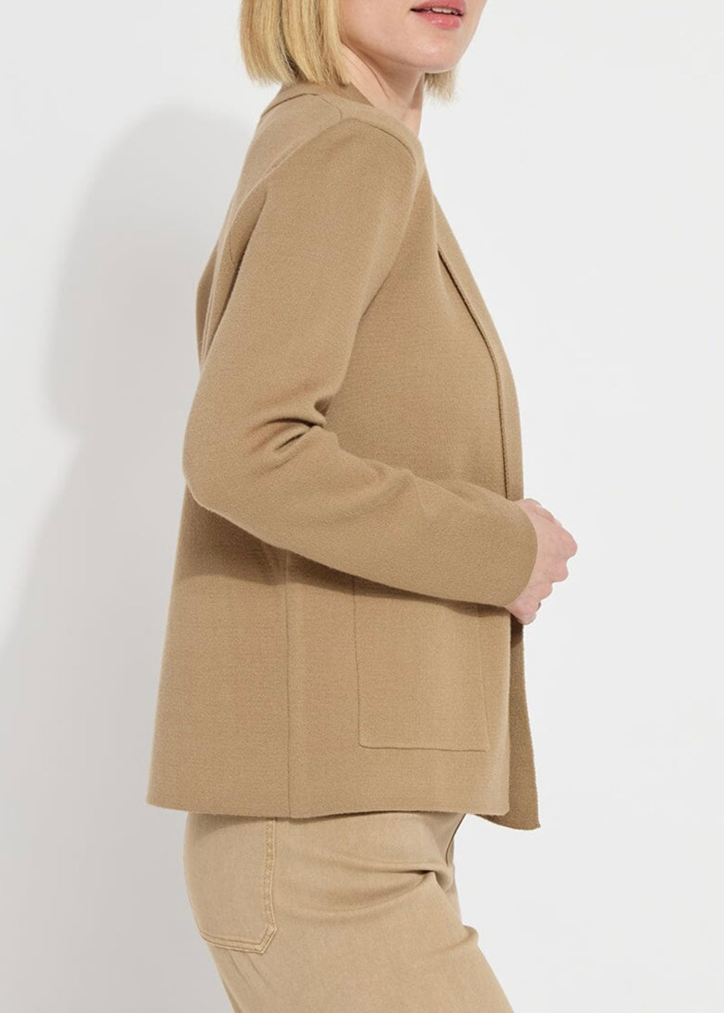 Goldie Knit Sweater Blazer in Nutshell by Lysse