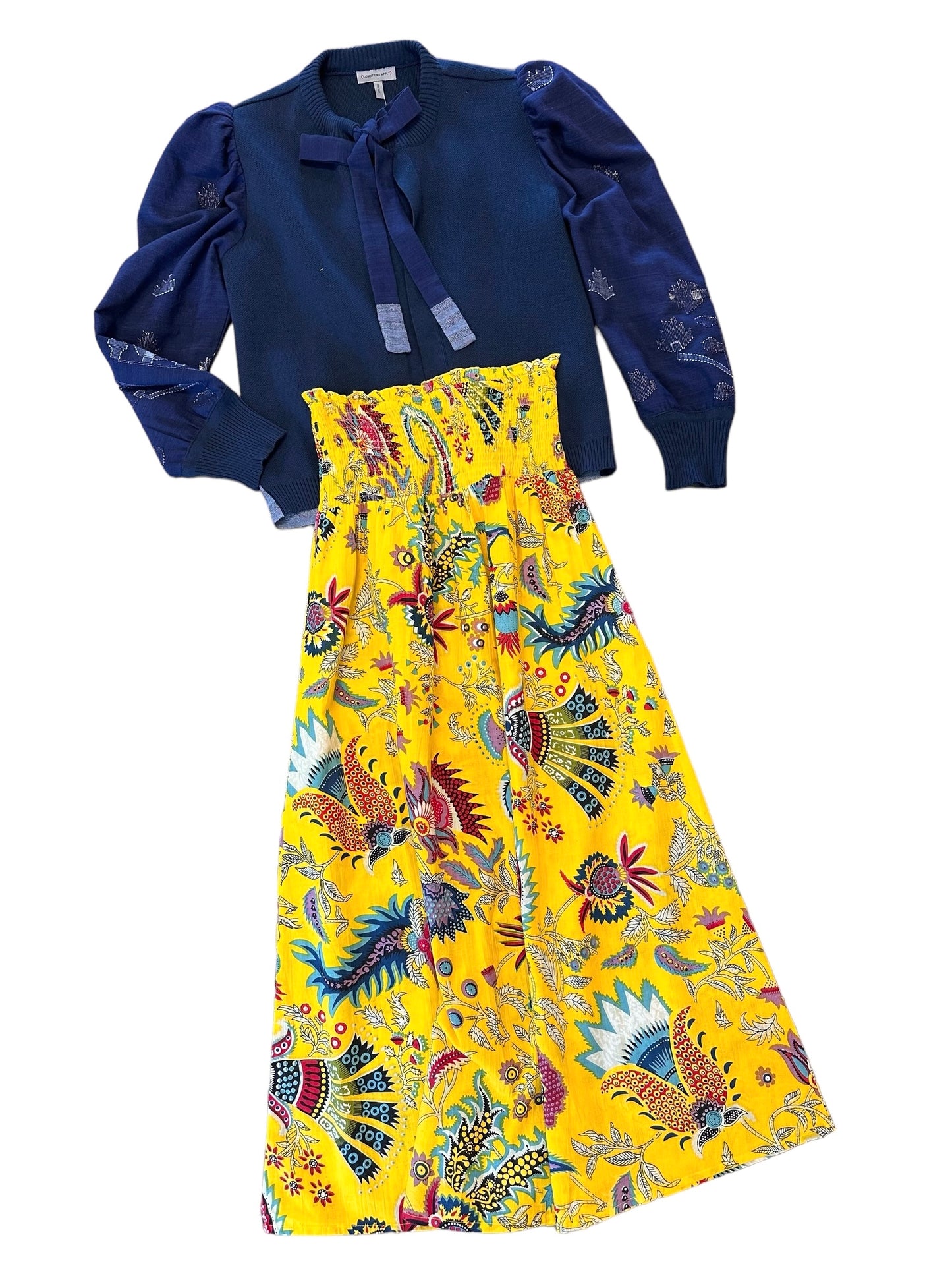 TRUNK SHOW- Paris Maxi Skirt in golden garden by Fitzroy & Willa