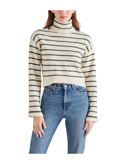 Narsha Sweater in ivory stripe by Steve Madden