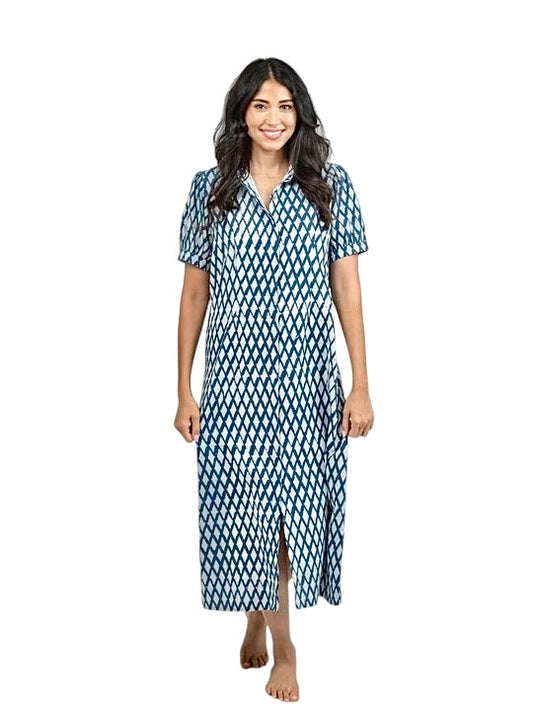 Kris India Resist Dress in blue by Beau & Ro