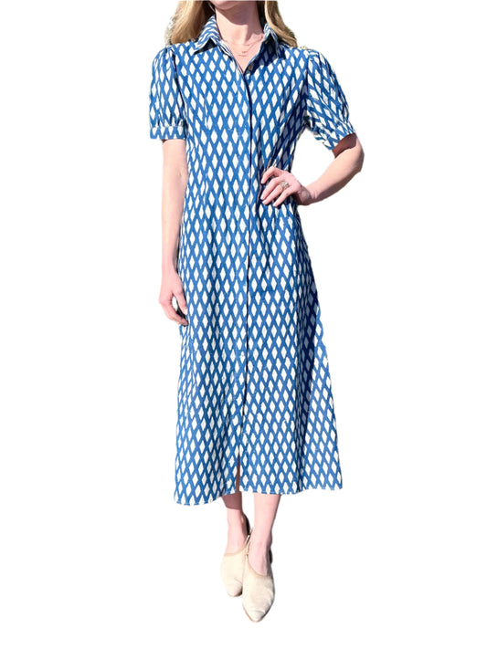 Kris India Resist Dress in blue by Beau & Ro