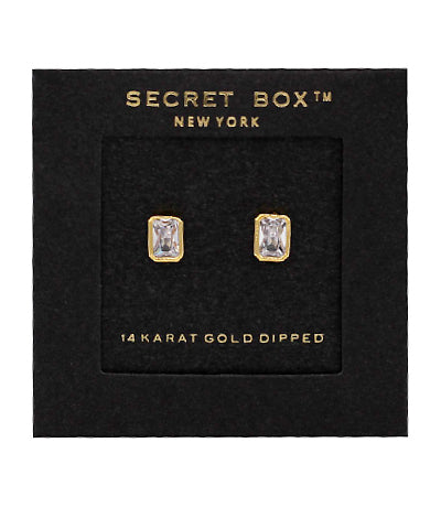 CZ Studs in gold by Secretbox