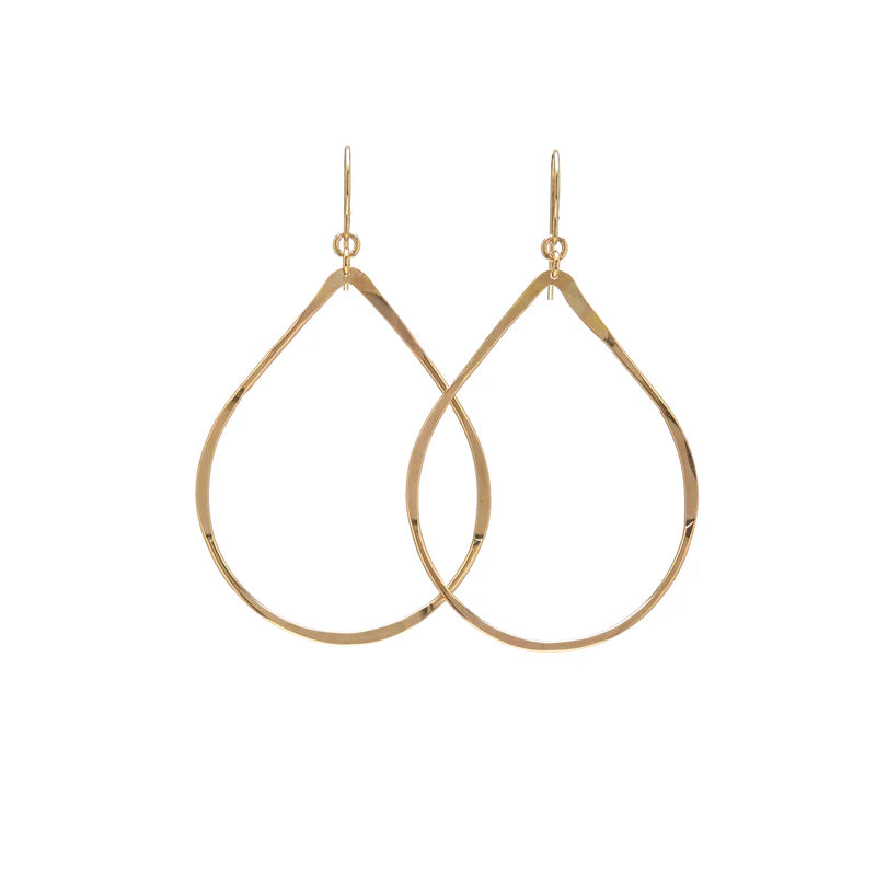 Dew Drop Small Earrings in gold by Kenda Kist