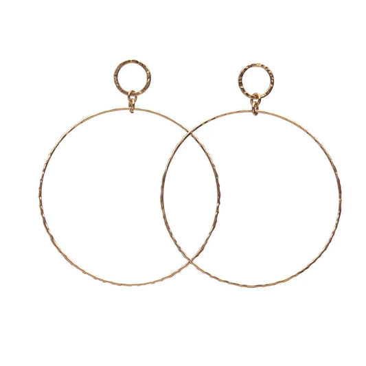 Molly Small Hoop in gold by Kenda Kist